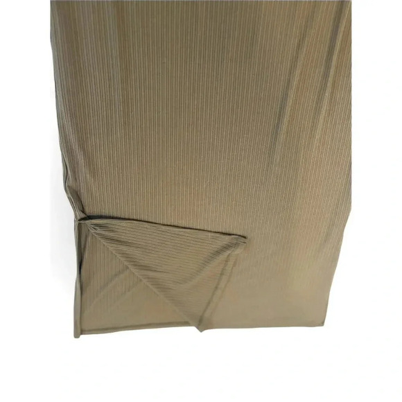 Zenna Olive Green Tank Dress Textured with Long Sleeve Over Coat Size Large - Picture 3 of 7